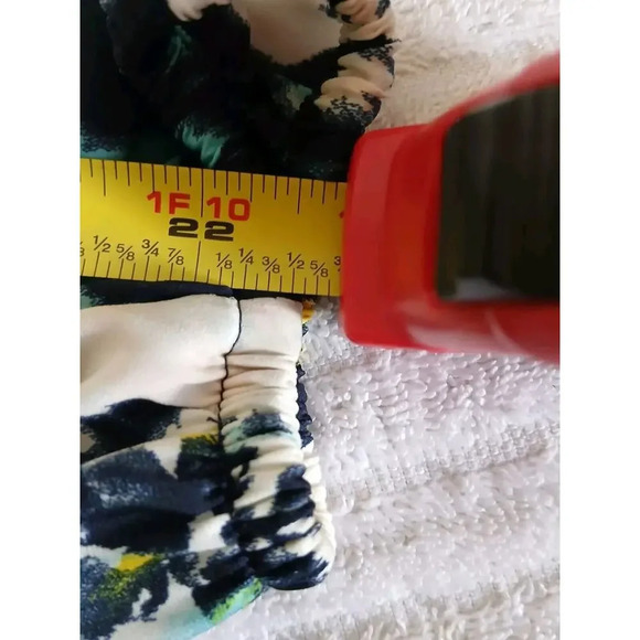 Banana Republic Womens Blouse Adult Small Blue Yellow Flowers - Picture 11 of 12